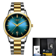 Load image into Gallery viewer, Fashion Women Quartz Watch Ladies LIGE Top Brand Luxury Women Watch Stainless Steel Waterproof Girl Dress Clock Relogio Feminino