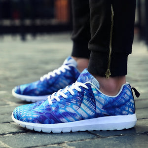Summer Autumn New Breathable Couple Sports Shoes Women's Shoes Korean Version of the Tide Camouflage Mesh Men's Casual Shose