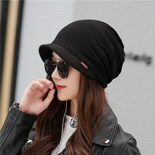 Load image into Gallery viewer, COKK Winter Hats For Women Men Unisex Turban Hat Beanie Stretch Hats Bonnet Winter Cap Ear Windproof Skullies Beanies Mask Scarf