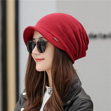 Load image into Gallery viewer, COKK Winter Hats For Women Men Unisex Turban Hat Beanie Stretch Hats Bonnet Winter Cap Ear Windproof Skullies Beanies Mask Scarf