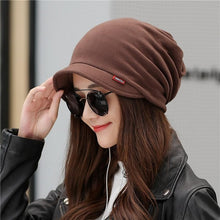 Load image into Gallery viewer, COKK Winter Hats For Women Men Unisex Turban Hat Beanie Stretch Hats Bonnet Winter Cap Ear Windproof Skullies Beanies Mask Scarf