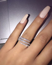 Load image into Gallery viewer, Multi-layer Cubic Zirconia Shining Rings Full Crystal Rhinestone Ring Exquisite Crystal Wedding Engagement Fashion Ring