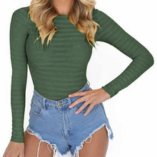 Load image into Gallery viewer, Autumn Bodycon Mesh Bodysuits Feminino Mujer Sexy Stretchy Rompers Long Sleeve Women Body Streetwear Jumper Tops One Piece GV125