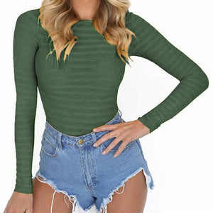 Autumn Bodycon Mesh Bodysuits Feminino Mujer Sexy Stretchy Rompers Long Sleeve Women Body Streetwear Jumper Tops One Piece GV125