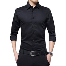 Load image into Gallery viewer, 2019 New Fashion Men&#39;s Long Sleeve Casual Shirts Slim Solid Business Dress Shirt Spring Autumn