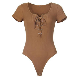 Sexy Romper 2019 Bodysuit Women Overalls Summer Jumpsuit Mujer Feminino Cropped Body Femme Bandage Bodysuit Shorts Knitted GV711