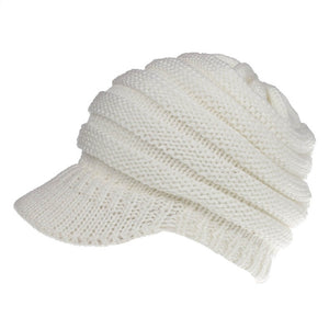 BUTTERMERE Black Messy Bun Beanie Women Ponytail Beanies Autumn Winter Hats Female Soft Knitting Caps Warm Solid Ladies Skullies