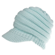 Load image into Gallery viewer, BUTTERMERE Black Messy Bun Beanie Women Ponytail Beanies Autumn Winter Hats Female Soft Knitting Caps Warm Solid Ladies Skullies