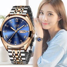 Load image into Gallery viewer, 2019 LIGE New Rose Gold Women Watch Business Quartz Watch Ladies Top Brand Luxury Female Wrist Watch Girl Clock Relogio Feminin