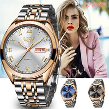 Load image into Gallery viewer, 2019 LIGE New Rose Gold Women Watch Business Quartz Watch Ladies Top Brand Luxury Female Wrist Watch Girl Clock Relogio Feminin